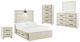 Signature Design by Ashley® Cambeck 4-Piece Whitewash Full Panel Bed Set-0