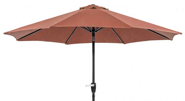 Furniture of America® Soli Burgundy Fabric/Steel Outdoor Umbrella-1