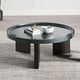 ACME Furniture Lakita Blackish Green High Gloss Coffee Table with Smoked Oak Base-2