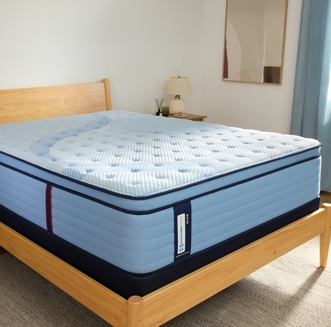 Sealy Posturepedic Plus Northbrook 15" Wrapped Coil Firm Euro Pillow Top Mattress - Thumbnail 3