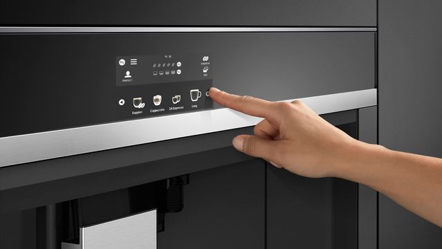 Fisher & Paykel 24” Built in Coffee Machine-Black Glass-4