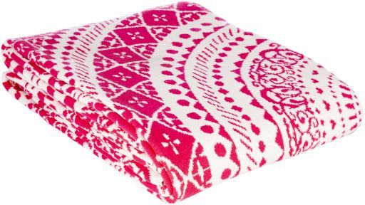 Surya Ekena Bright Pink 50"x60" Throw Blanket-2