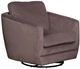 LH Home Feather Baltimo Ash Brown/Matte Black Swivel Glider Chair-0