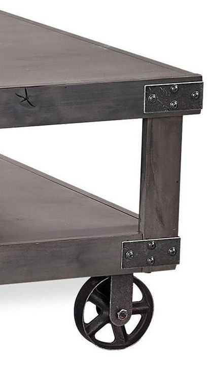 aspenhome® Industrial Smokey Grey Cocktail Table-2