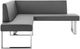 Armen Living Amanda 2-Piece Gray Corner Nook Sectional-3