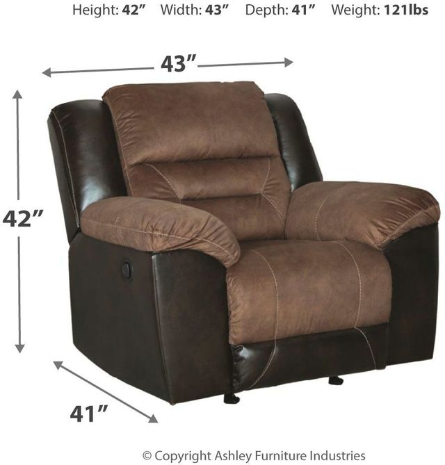 Signature Design by Ashley® Earhart Chestnut Rocker Recliner-1