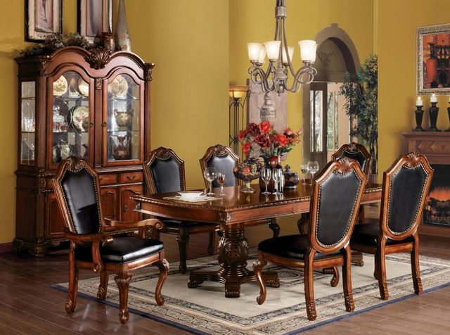 ACME Furniture Chateau De Ville 2-Piece Black/Cherry Dining Side Chair Set-1
