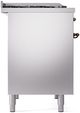 Ilve® Nostalgie II Series 40" Stainless Steel Pro Style Dual Fuel Range-3