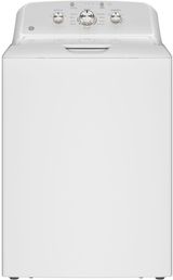 GE® 4.3 Cu. Ft. White Agitator Top Load Washer with Stainless Steel Drum, Cold Plus and Water Level Control