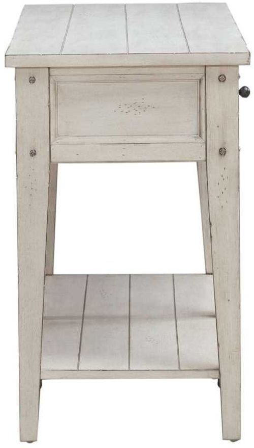 Liberty Furniture Lake House Weathered White Sofa Table-2