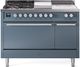 Ilve® Professional Plus II 48" Blue Grey Pro Style Dual Fuel Range-0