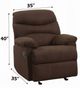 ACME Furniture Arcadia Chocolate Manual Glider Recliner-2