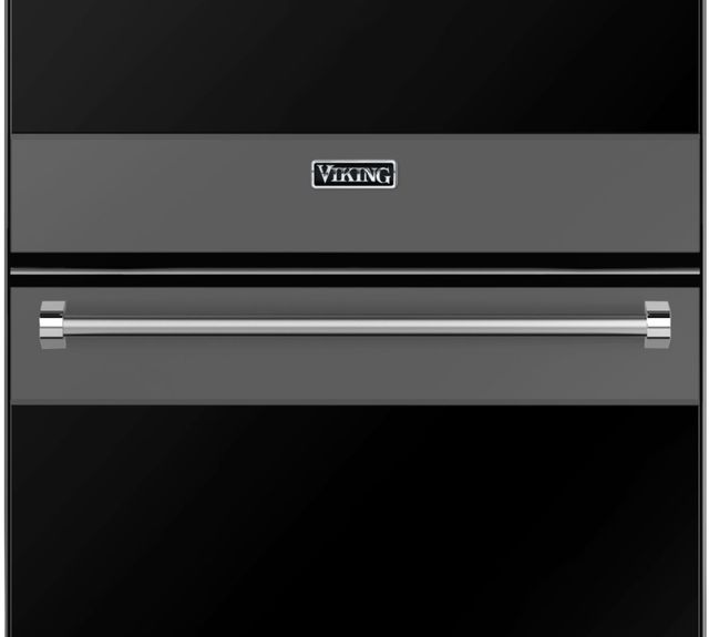 Viking® 3 Series 30" Damascus Grey Double Electric Wall Oven-1