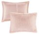 Olliix by Intelligent Design Malea Blush Twin/Twin XL Shaggy Faux Fur Comforter Mini Set-1