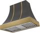 AGA Cascade 36" Slate Wall Mounted Range Hood  with Antique Brass Trim-0