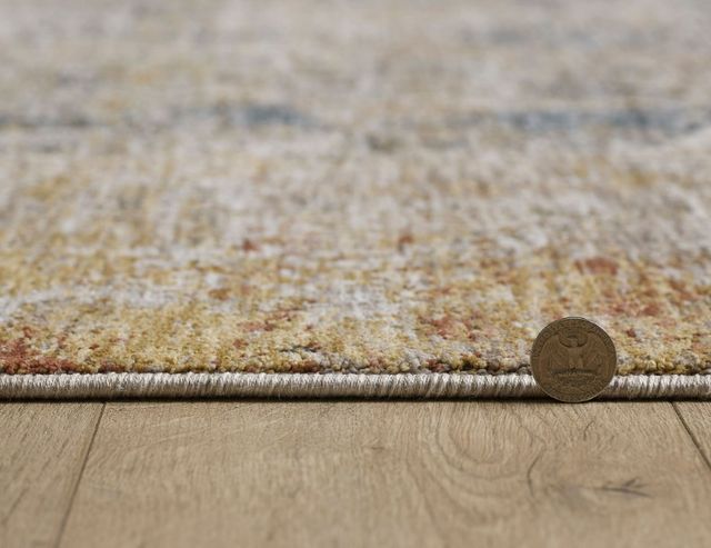 KAS Rugs Avani Blue/Spice Barcelona 5'x8' Area Rug-4