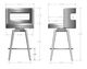 Amisco Customizable Curtis Swivel Counter Stool-2