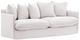Dovetail Furniture Lexia White Slipcovered Sofa-0