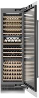 ZLINE Autograph Edition 24 in. 12.4 Cu. Ft. Triple Zone 100 Bottle Column Wine Cooler in White Matte and Matte Black Accents-3