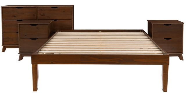 Powell® Portix 4-Piece Walnut Queen Simple Bedroom Set-0