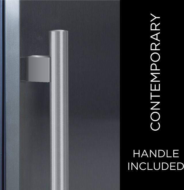 XO 24" 5.7 Cu. Ft. Fingerprint Resistant Stainless Steel Undercounter Beverage Center with Right Hinge Solid Door-3
