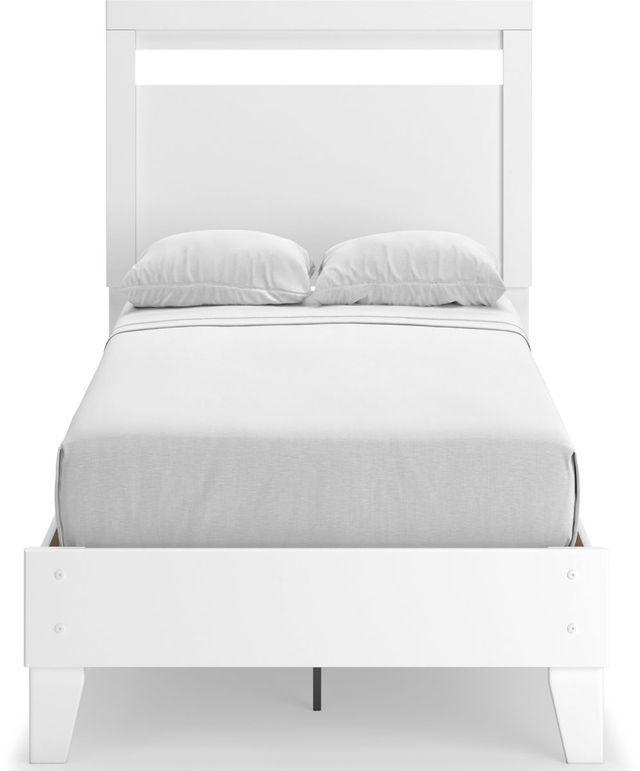 Signature Design by Ashley® Flannia White Twin Panel Bed-2