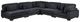 Homelegance® Traverse 5-Piece Black One-Arm Modular Sectional-0
