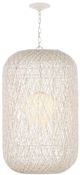 Currey & Company Cream Cocoon Large Pendant-0