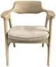 Nest Home Collections Wagner Anew Gray/White Washed Arm Chair-1