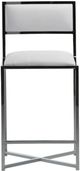 Modus Furniture Amalfi Chrome/White X-Base Counter Stool-2