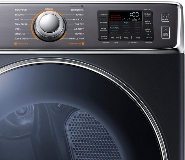 Samsung 9.5 Cu. Ft. Onyx Front Load Gas Dryer-2