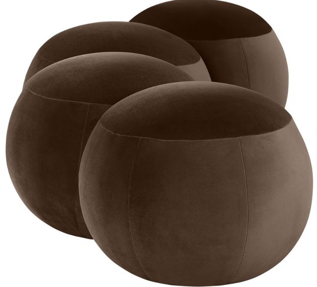 Meridian Furniture Apollo Brown 65" Velvet Upholstered Bench-1