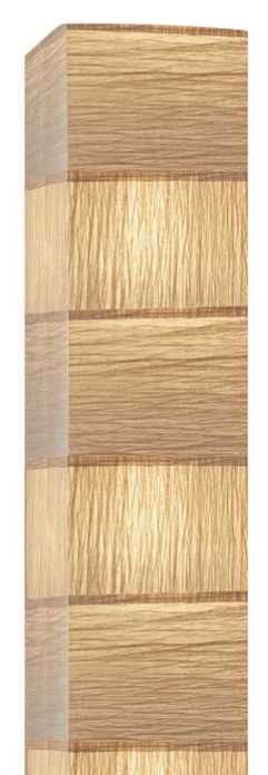 Adesso® Sahara Walnut Tall Floor Torchiere -1