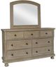 New Classic® Home Furnishings Allegra Pewter Dresser and Mirror-0