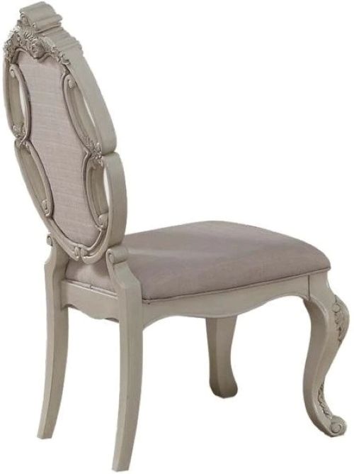 ACME Furniture Ragenardus 2-Piece Beige/Antique White Side Chair Set-3