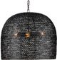 Currey & Company Piero Satin Black Medium Pendant Lighting-1