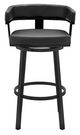 Armen Living Lorin Black 30" Swivel Bar Stool-1