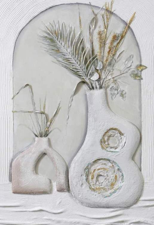 StyleCraft Gray Dimensional Arrangement Wall Art-1