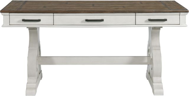 Intercon Drake French Oak/Rustic Gray Writing Desk-2