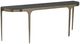 Universal Explore Home™ New Modern Scarlett Black Granite Console Table with Antique Champagne Base-0