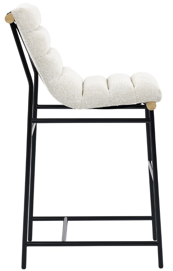 Steve Silver Co. Nicco 2-Piece Black/Eggshell 30" Bar Stool Set-4