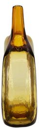 A & B Home Diana Warm Amber Sunlight Handcrafted Glass Vase-2