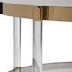 Uttermost® Kellen Glass Top Coffee Table with Clear and Gold Base-4