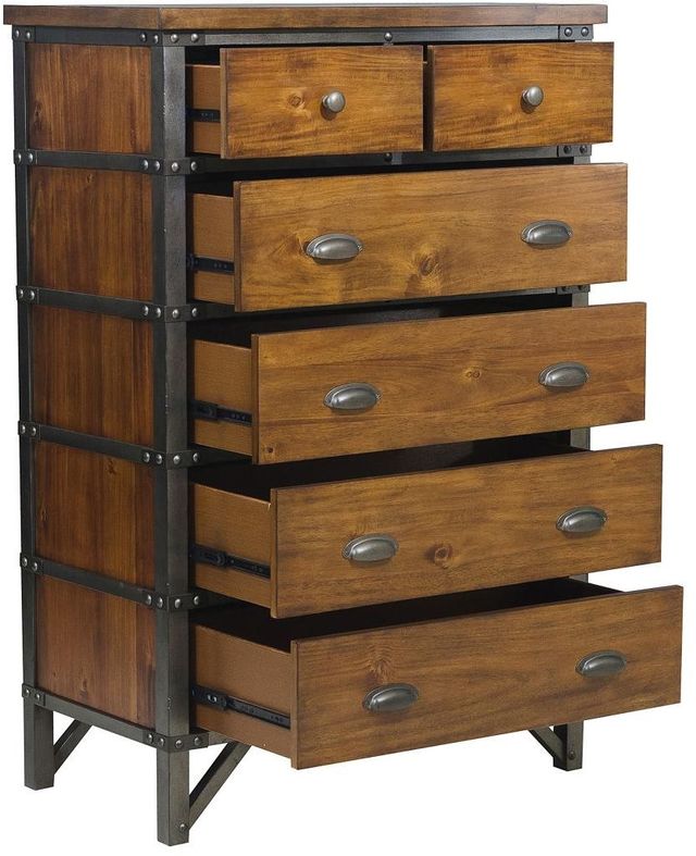 Mazin Furniture Holverson Rustic Brown Chest-2