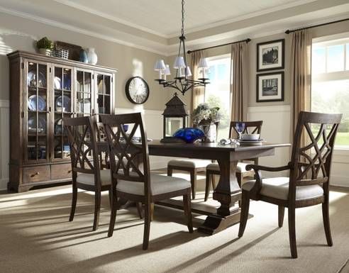 Legacy Classic Nashville 2-Piece Beige/Coffee Arm Chair Set-1