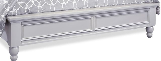 aspenhome® Cambridge Light Gray Paint Queen Sleigh Bed-1