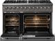 Viking® 5 Series 48" Damascus Gray Pro Style Dual Fuel (LP) Range with Polished Chrome Trim-1