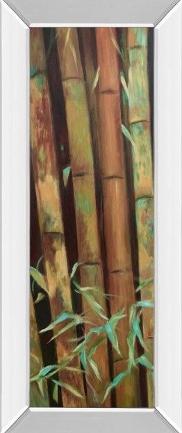 Classy Art Bamboo Finale I by Suzanne Wilkins Mirror Framed Wall Art-0