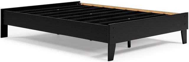 Signature Design by Ashley® Finch 2-Piece Black Full Platform Bed Set-1