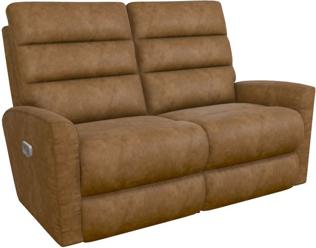La-Z-Boy® Liam Chestnut Power Wall Reclining Loveseat with Headrest-0